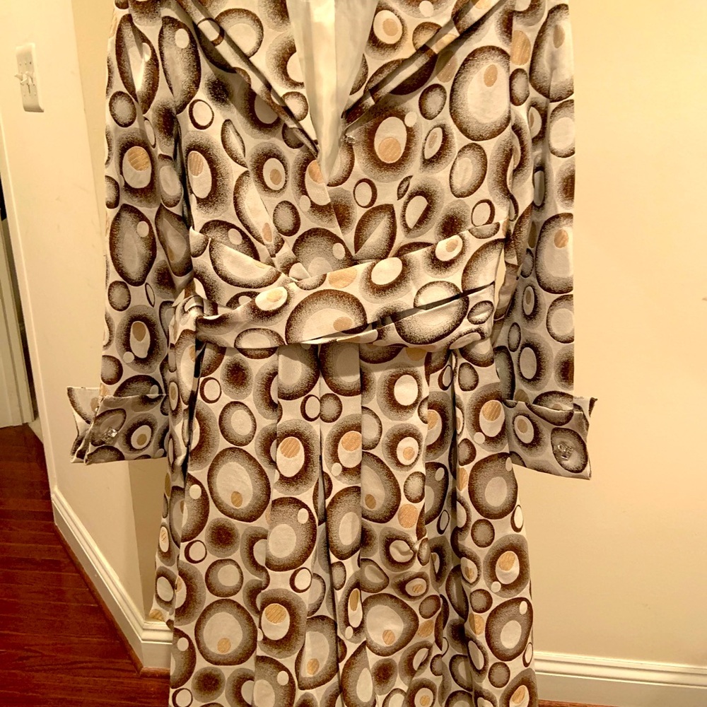 Brown, Cream, and Tan Dress